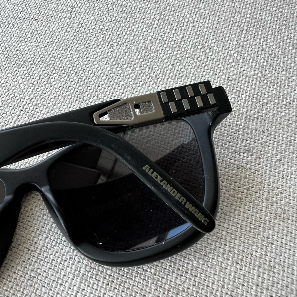 Alexander Wang x Linda Farrow Zipper-Trimmed Wayfarer Sunglasses - Picture 8 of 16